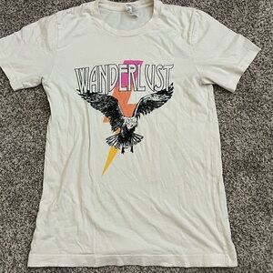 Bella Canvas Wanderlust Tee - Cream with Graphic